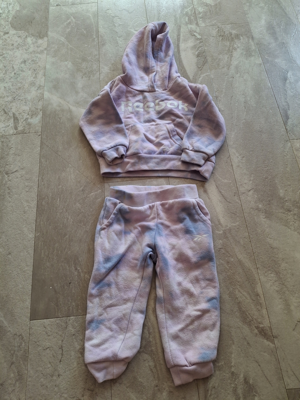 Reebok Kids' Purple Tie-Dye Fleece Sweatpants - Comfortable Bottoms